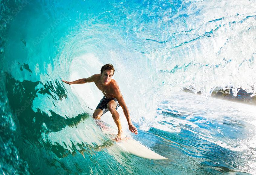 picture of surfer-in-barrel-right